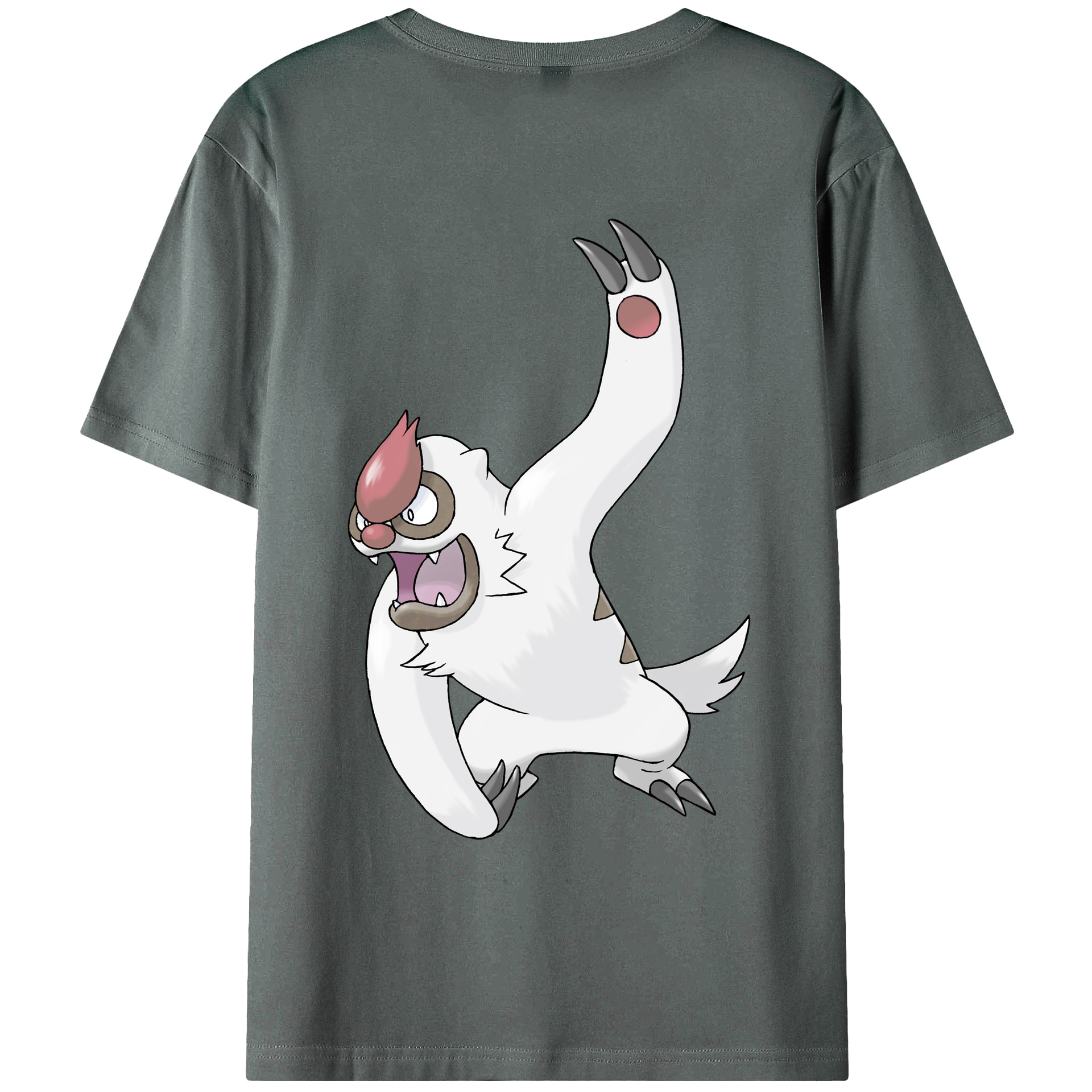 （画像用） ポケットモンスター Pokémon 綿100％ メンズ半袖Tシャツ（バックプリント） 通気性